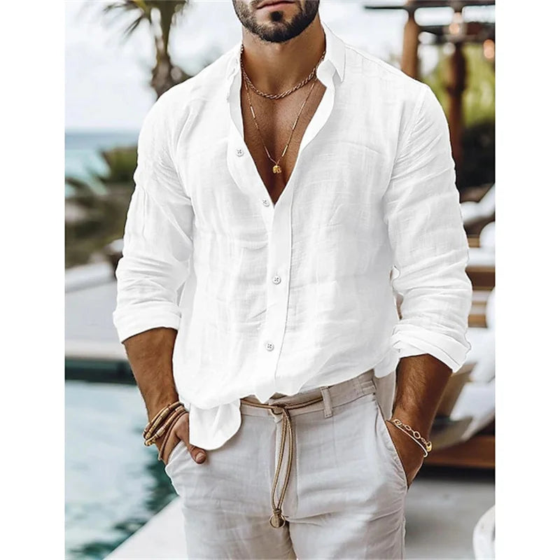 Stylish Men's Linen Shirt