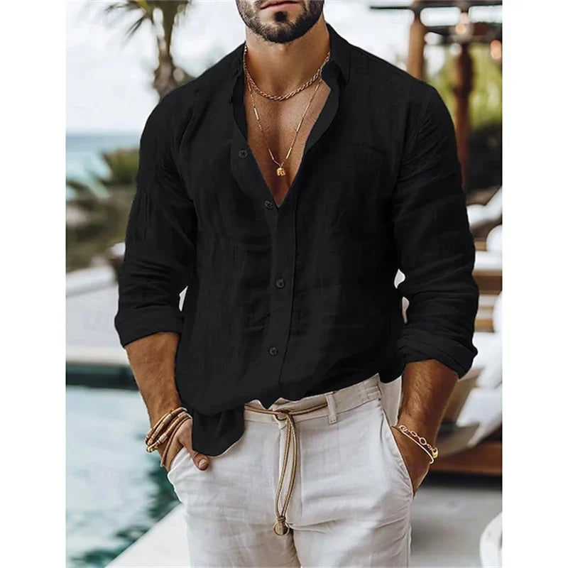Stylish Men's Linen Shirt